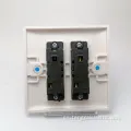 Interruptor de la luz de la pared eléctrica 2 GANG 1 WAY